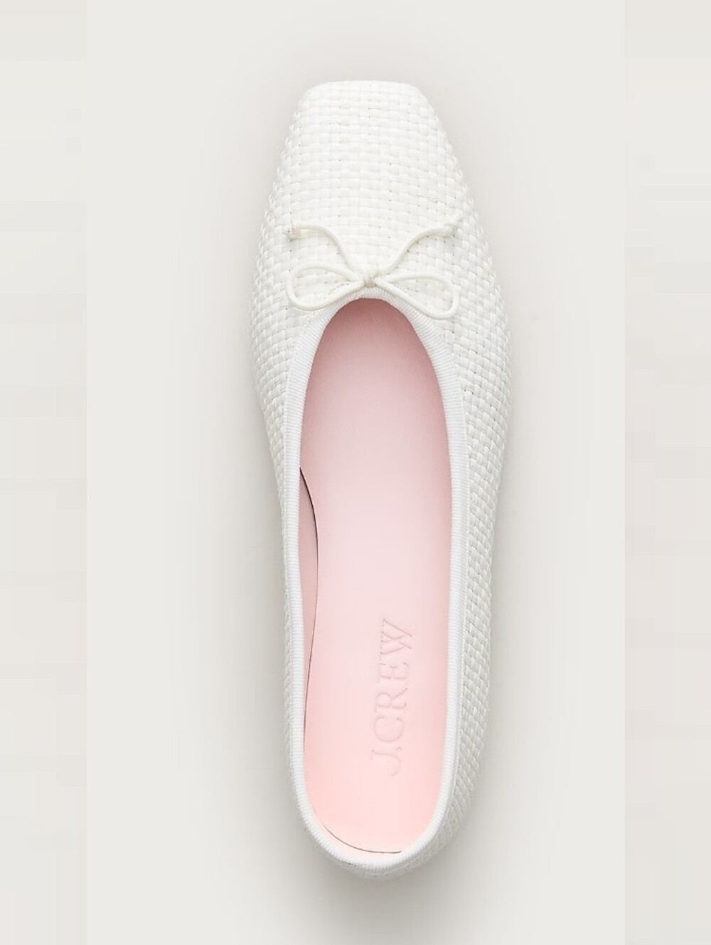 J. Crew Sophie Woven Ballet Flats with Bow Size 8.5 NEW - Picture 2 of 7